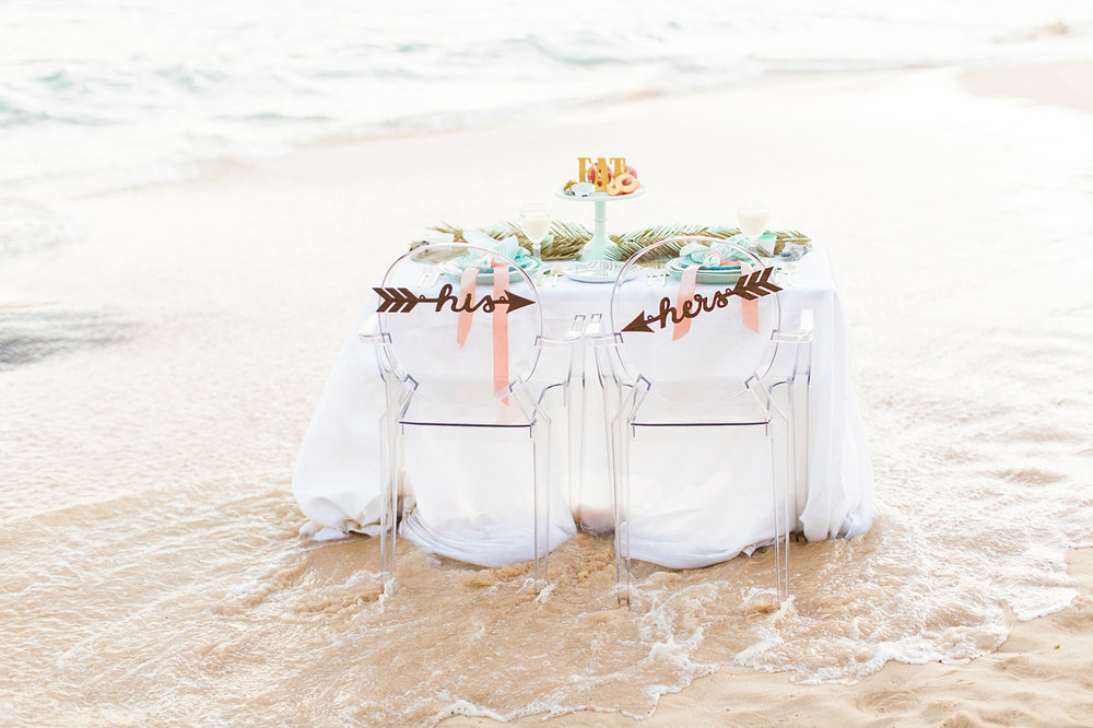 Seaside Wedding Love Note Photography