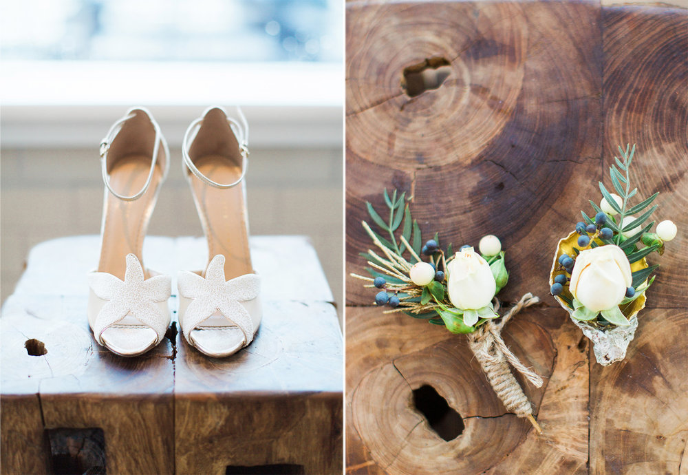 Wedding Shoes Flowers Love Note